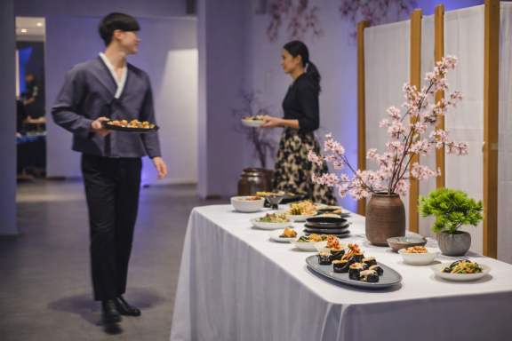 NomuKo korean kimpab corporate catering experience in Madrid